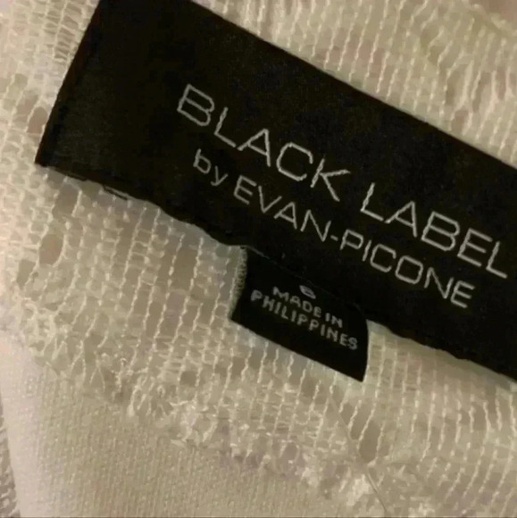 NWT Womens Sz 6 Black Label by Evan Picone White Lace Fit & Flare Dress no belt - Picture 7 of 9